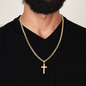 Faith Cross Cuban Link Necklace – Gift for Him
