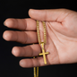 Faith Cross Cuban Link Necklace – Gift for Him