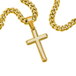Faith Cross Cuban Link Necklace – Gift for Him