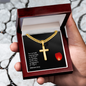 Faith Cross Cuban Link Necklace – Gift for Him