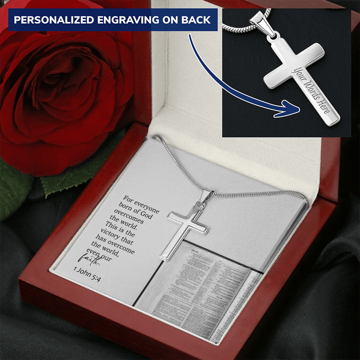 Faith Cross Necklace – Gift for Him
