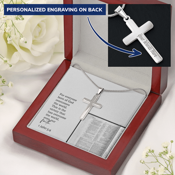 Faith Cross Necklace – Gift for Him