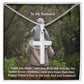 To My Husband  - Happy Father's Day To The Best Dad & Husband - Artisan Crafted Stainless Cross Necklace - Gift for Husband