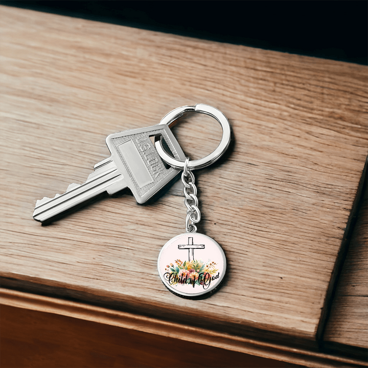 Child Of God Circle Keychain – Gift for Her
