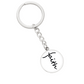 Faith (Black) - Graphic Circle Keychain - Gift for Her - Gift for Him