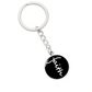 Faith (White) - Graphic Circle Keychain - Gift for Her - Gift for Him