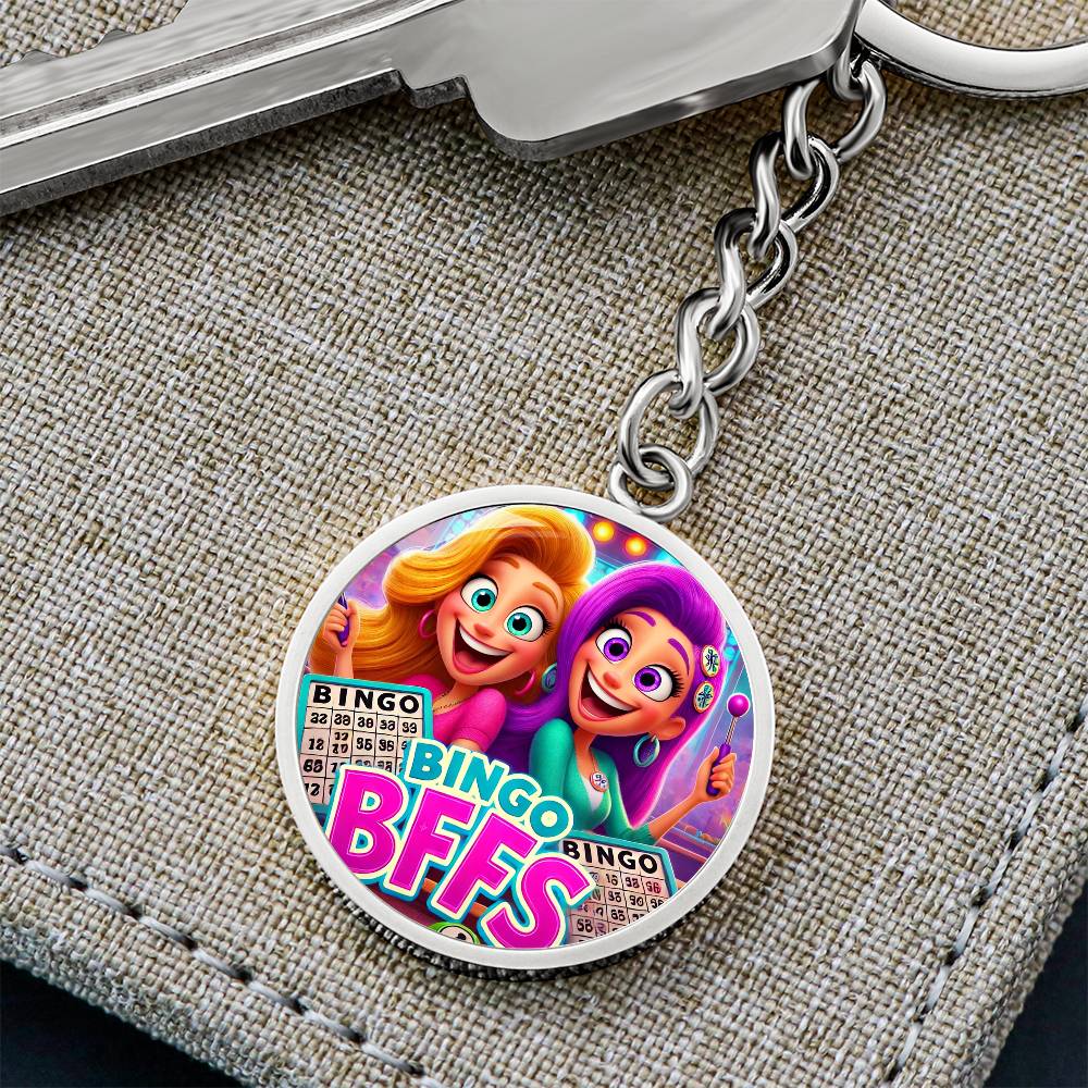 Bingo BFFS 1 - Circle Keychain - Gift for Her