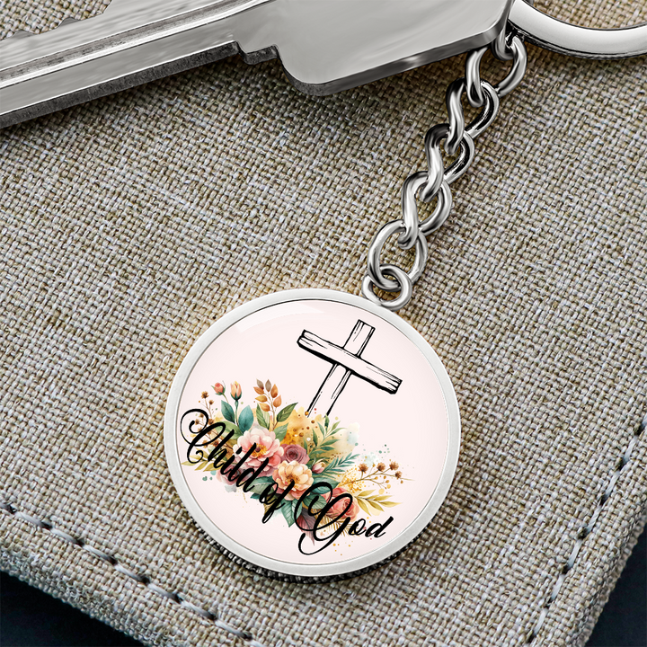 Child Of God Circle Keychain – Gift for Her