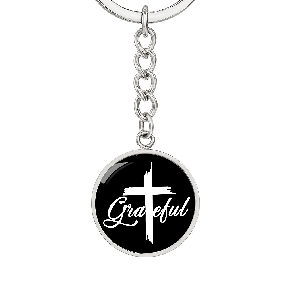 Grateful Circle Keychain – Gift for Her - Gift for Him