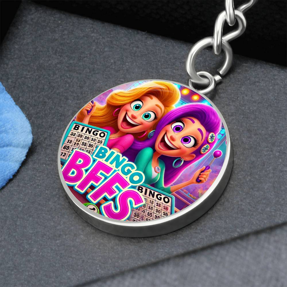 Bingo BFFS 1 - Circle Keychain - Gift for Her