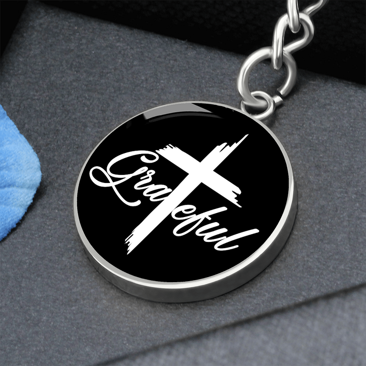 Grateful Circle Keychain – Gift for Her - Gift for Him