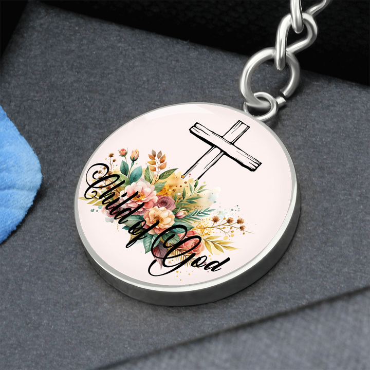 Child Of God Circle Keychain – Gift for Her