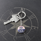 Let Your Faith Be Bigger Than Your Fear - Graphic Circle Keychain - Gift for Her - Gift for Him