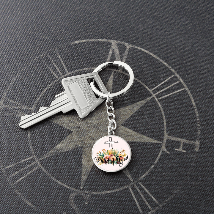 Child Of God Circle Keychain – Gift for Her