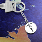 Faith (Black) - Graphic Circle Keychain - Gift for Her - Gift for Him