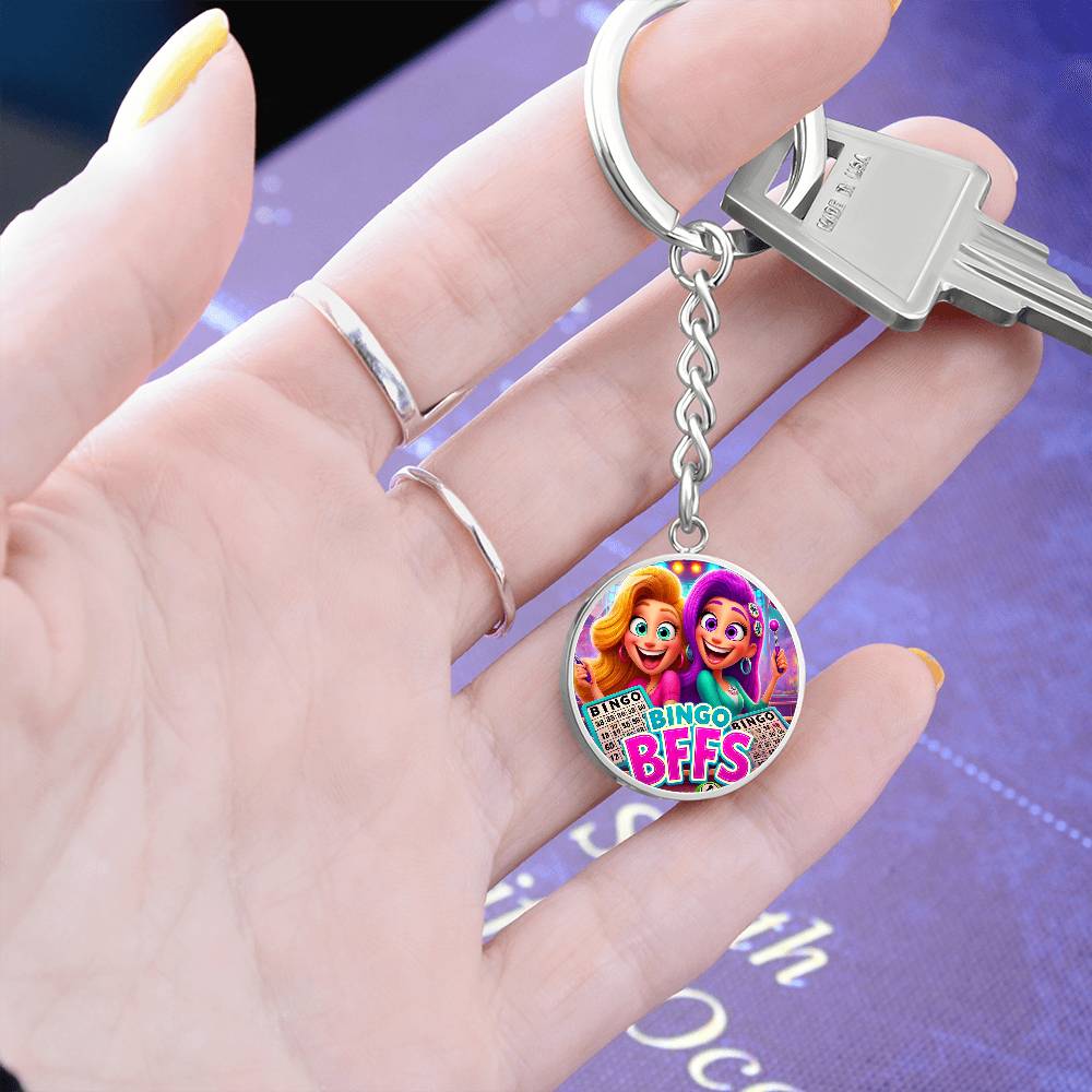 Bingo BFFS 1 - Circle Keychain - Gift for Her