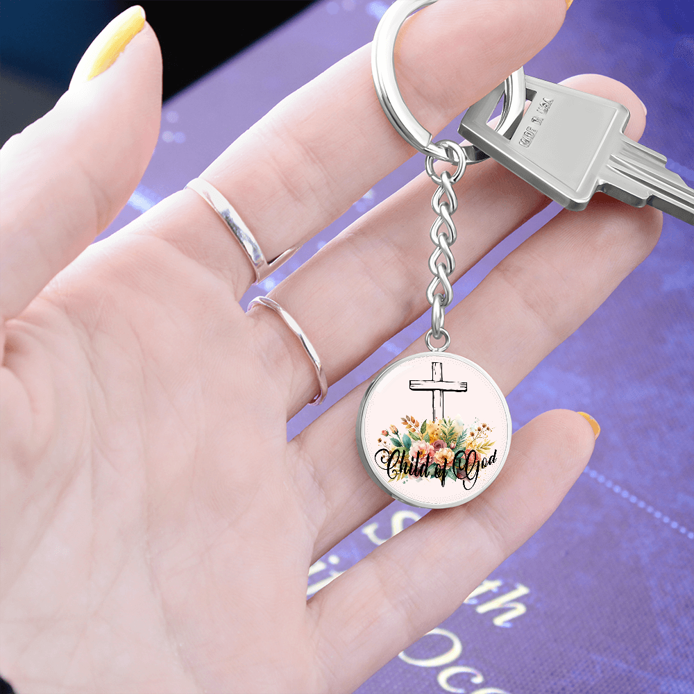 Child Of God Circle Keychain – Gift for Her
