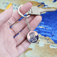 Let Your Faith Be Bigger Than Your Fear - Graphic Circle Keychain - Gift for Her - Gift for Him