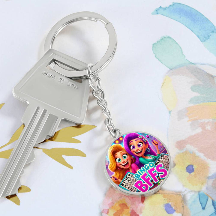 Bingo BFFs – Circle Keychain – Gift for Her