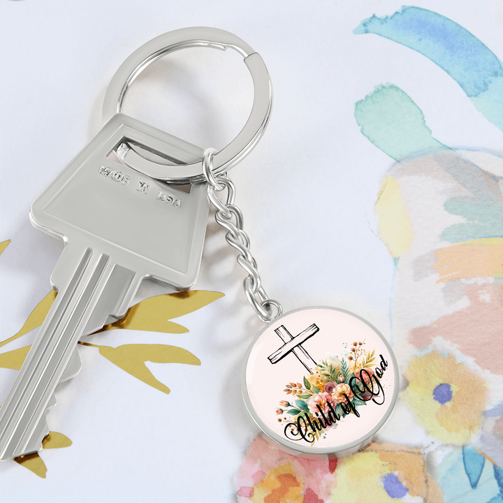 Child Of God Circle Keychain – Gift for Her