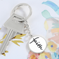 Faith (Black) - Graphic Circle Keychain - Gift for Her - Gift for Him