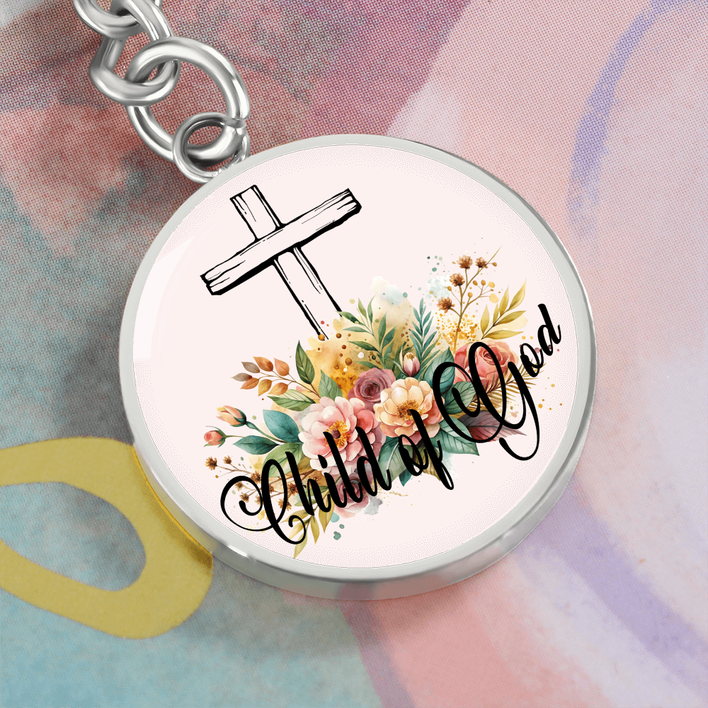 Child Of God Circle Keychain – Gift for Her