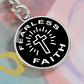 Fearless Faith - Graphic Circle Keychain - Gift for Her - Gift for Him