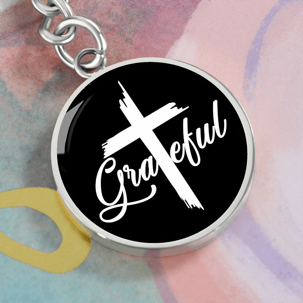 Grateful Circle Keychain – Gift for Her - Gift for Him