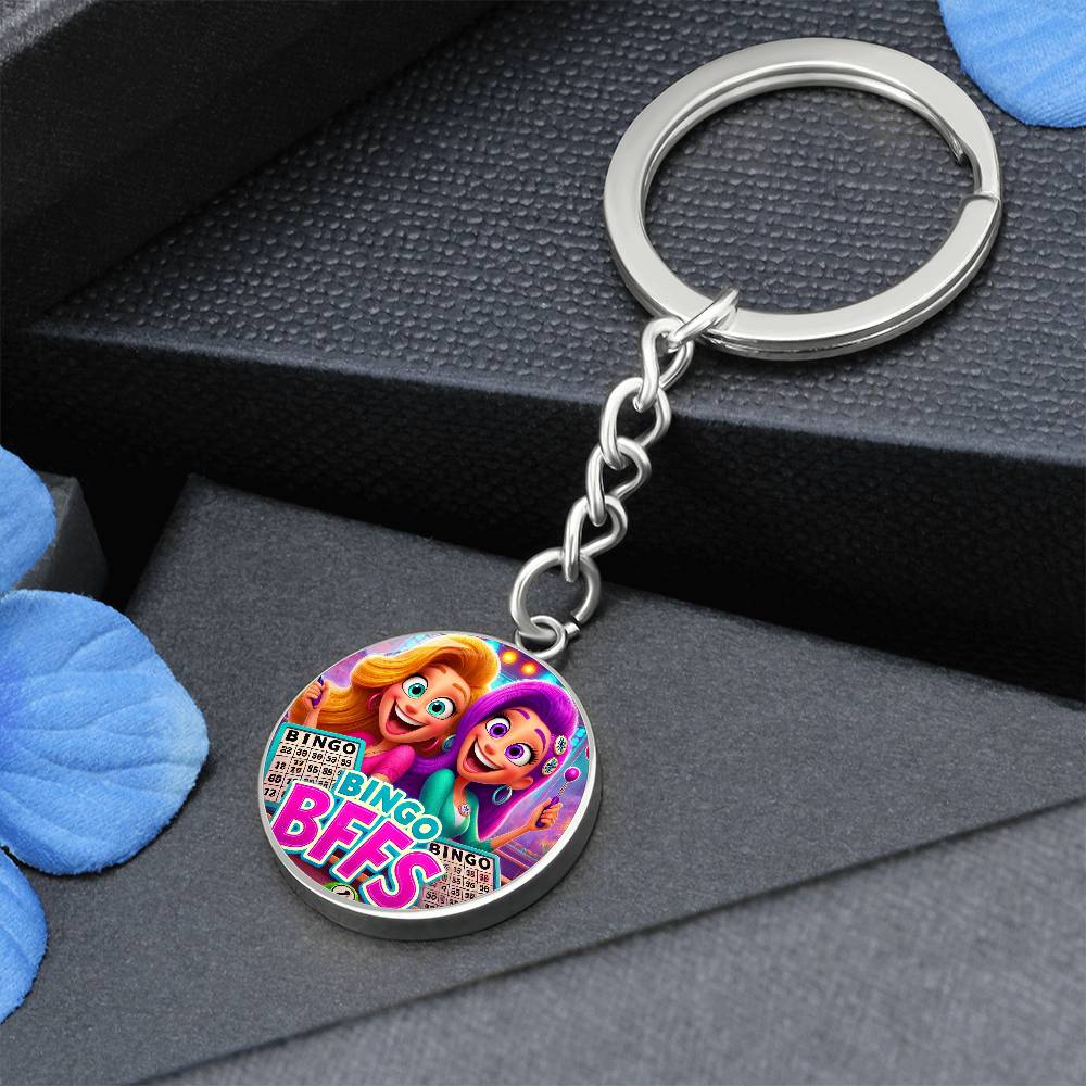 Bingo BFFS 1 - Circle Keychain - Gift for Her