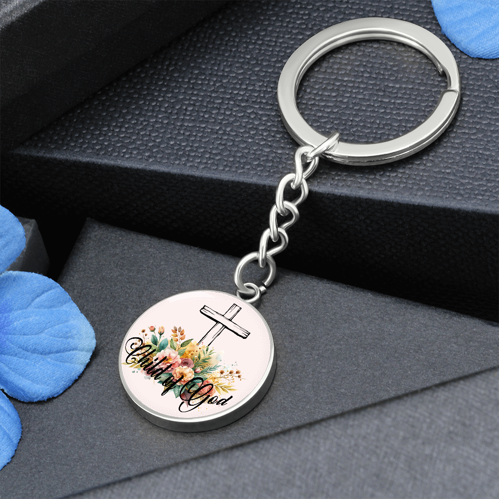 Child Of God Circle Keychain – Gift for Her