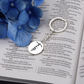 Faith (Black) - Graphic Circle Keychain - Gift for Her - Gift for Him