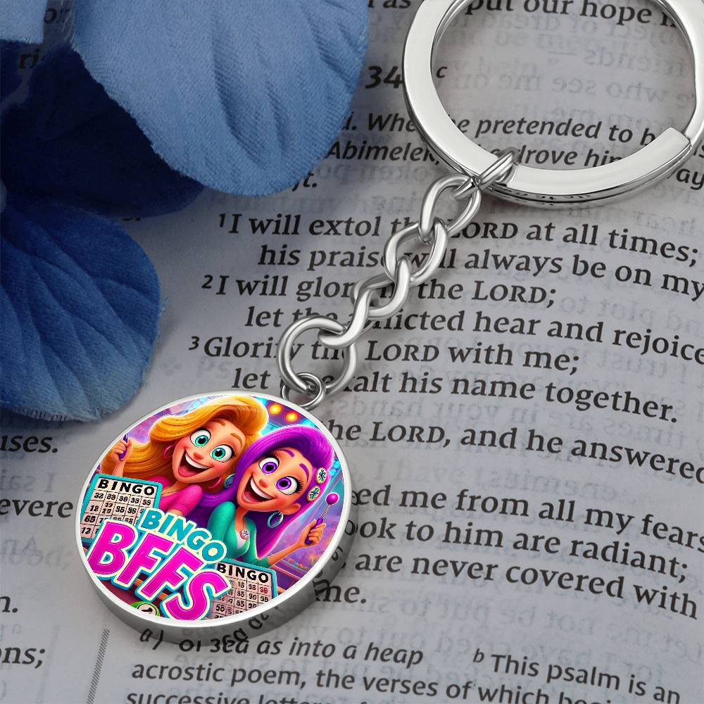 Bingo BFFS 1 - Circle Keychain - Gift for Her