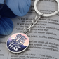 Let Your Faith Be Bigger Than Your Fear - Graphic Circle Keychain - Gift for Her - Gift for Him