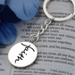 Faith (Black) - Graphic Circle Keychain - Gift for Her - Gift for Him