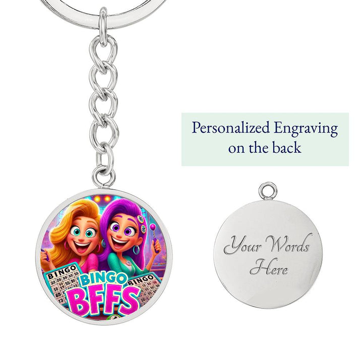 Bingo BFFs – Circle Keychain – Gift for Her