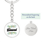 Blessed - Graphic Circle Keychain - Gift for Her - Gift for Him