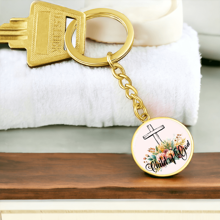 Child Of God Circle Keychain – Gift for Her