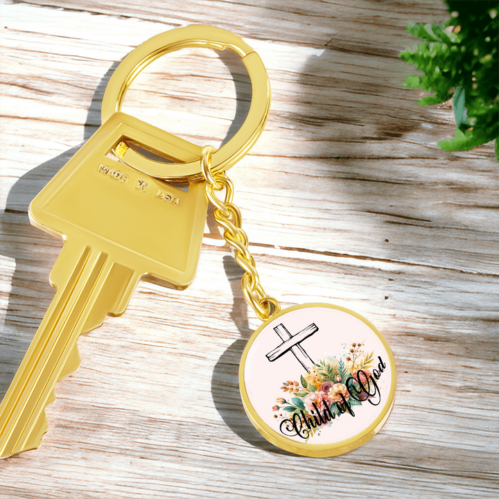 Child Of God Circle Keychain – Gift for Her
