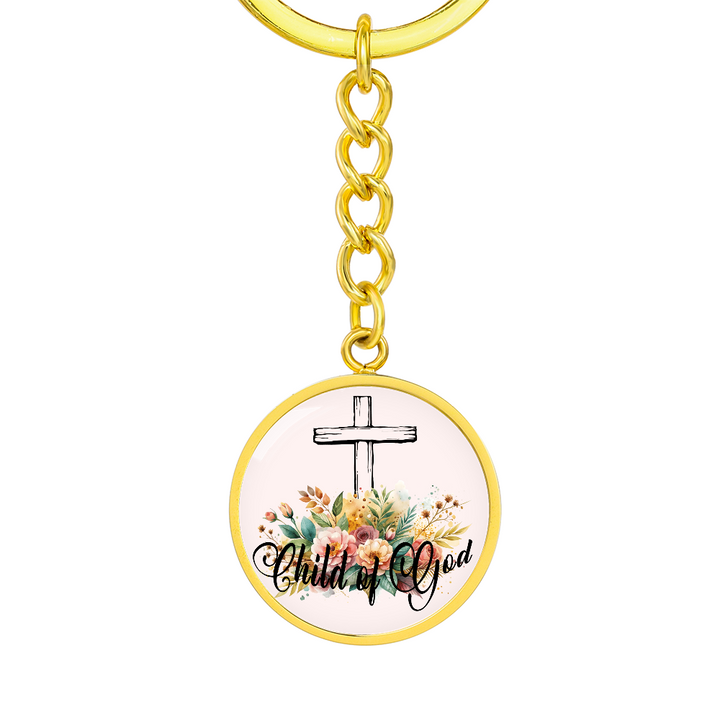 Child Of God Circle Keychain – Gift for Her