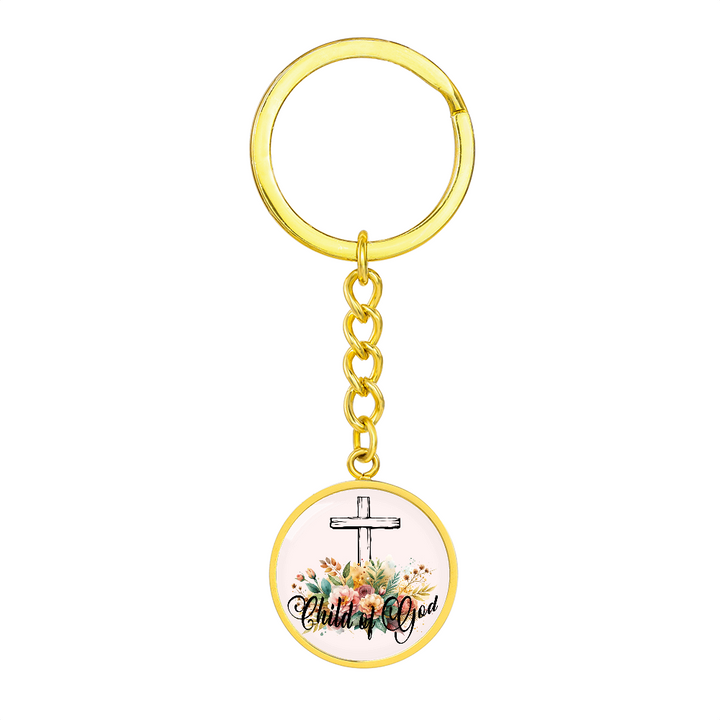 Child Of God Circle Keychain – Gift for Her