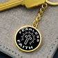 Fearless Faith - Graphic Circle Keychain - Gift for Her - Gift for Him