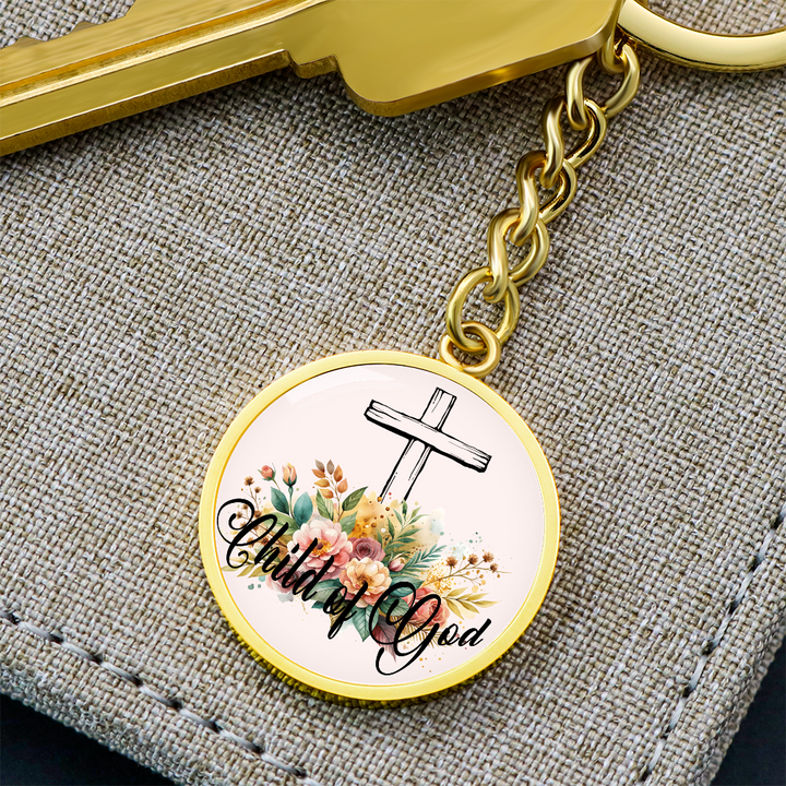 Child Of God Circle Keychain – Gift for Her