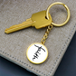 Faith (Black) - Graphic Circle Keychain - Gift for Her - Gift for Him