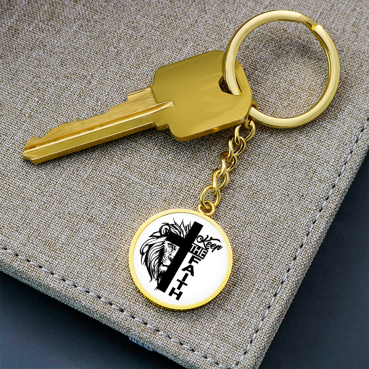 Keep The Faith Circle Keychain – Gift for Her - Gift for Him