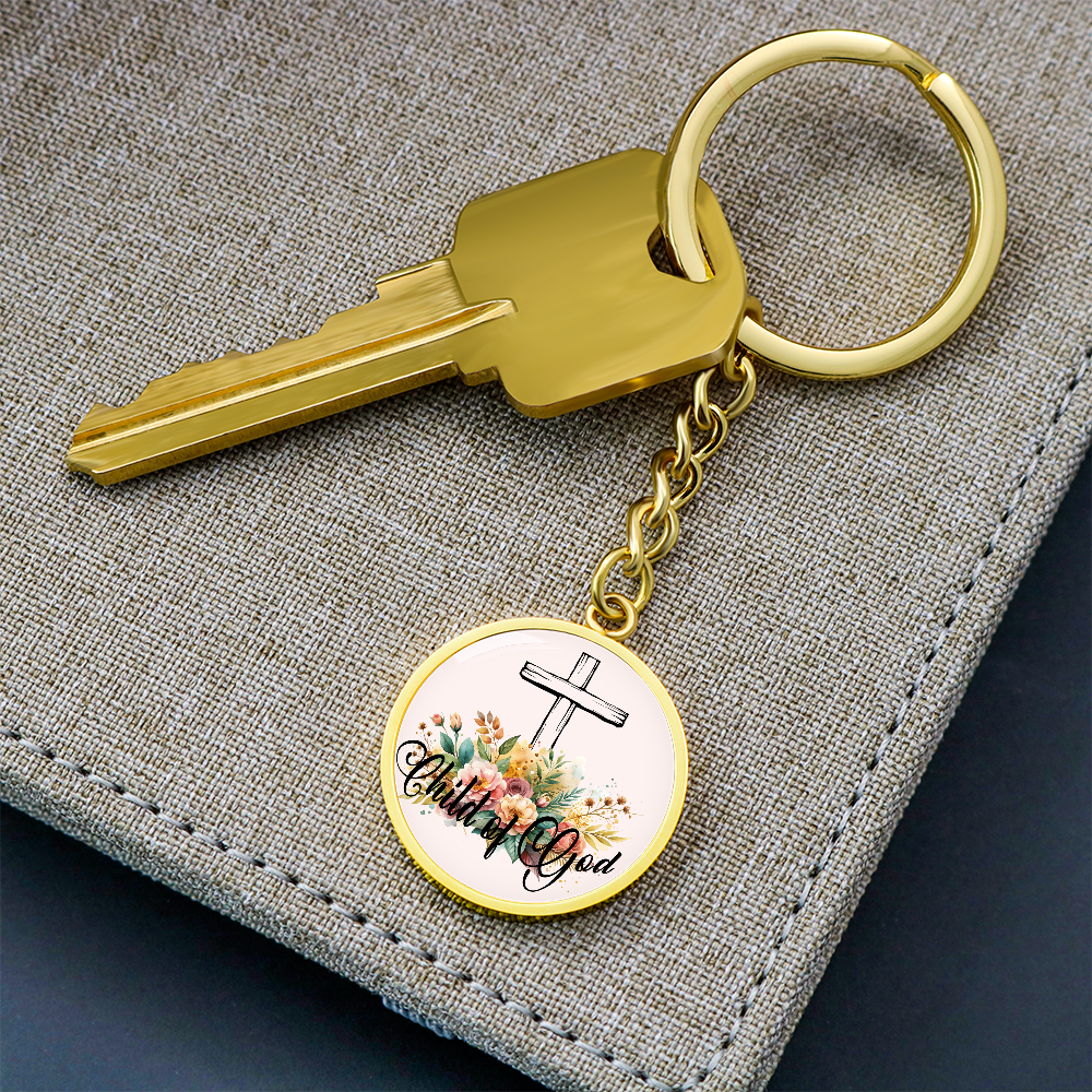 Child Of God Circle Keychain – Gift for Her