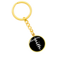 Faith (White) - Graphic Circle Keychain - Gift for Her - Gift for Him