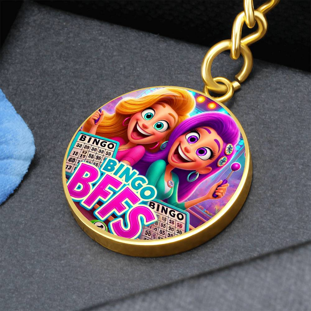 Bingo BFFS 1 - Circle Keychain - Gift for Her