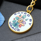 Saved By Grace - Graphic Circle Keychain - Gift for Her