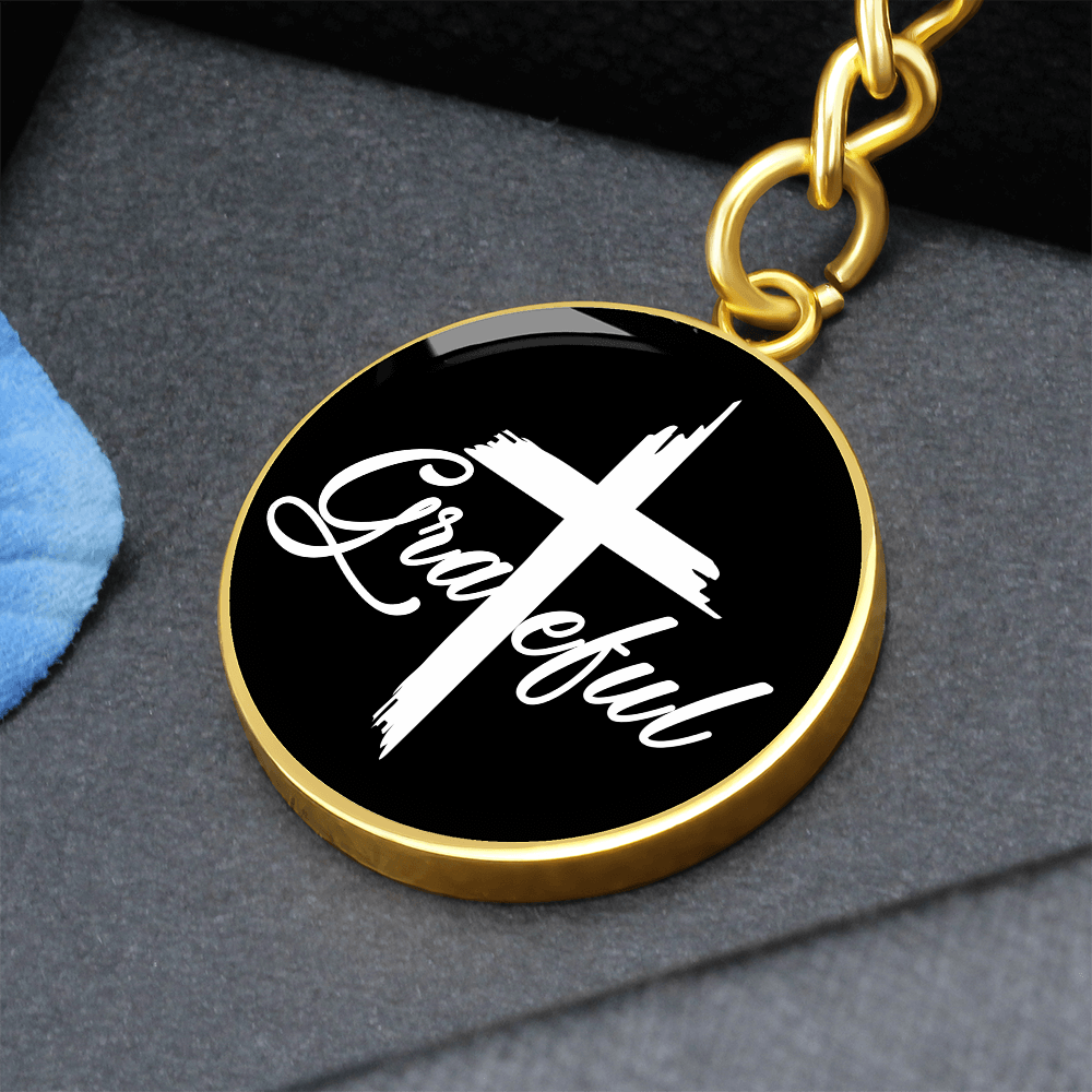 Grateful Circle Keychain – Gift for Her - Gift for Him