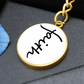 Faith (Black) - Graphic Circle Keychain - Gift for Her - Gift for Him